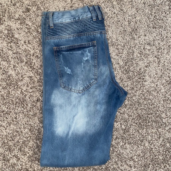 Multi-Colored Blue Jeans - Picture 2 of 3